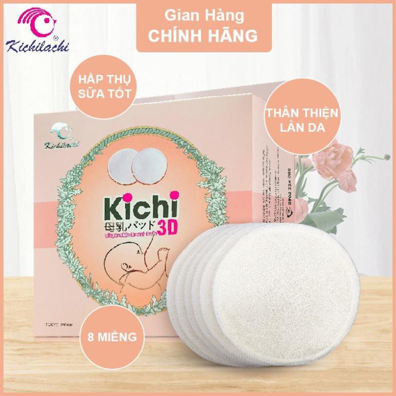 Miếng lót thấm sữa Kichilachi bằng vải giặt được, siêu thấm hút, chống trào ngược, khử mùi, thoáng mát