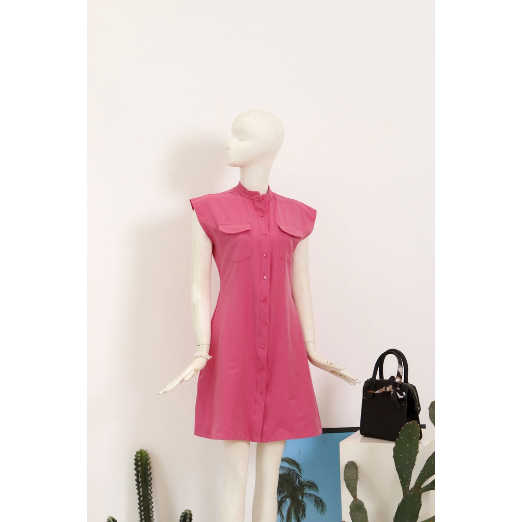 Đầm MIXX@ túi ngực hàng nút