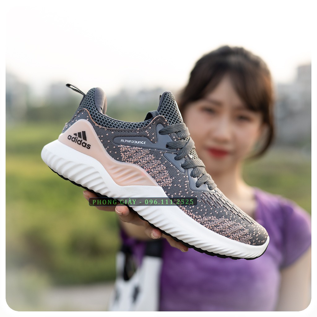 Giày Sneaker Nữ Giày Thể Thao Nữ Alphabounce Màu Tiêu Hồng