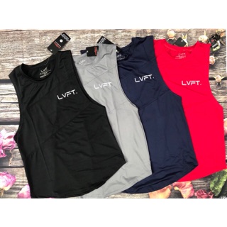 Áo Tanktops nam tập gym LIVE FIT lưới siêu thoáng logo thêu