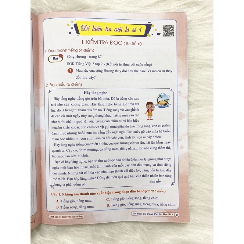 Sách - Đề Kiểm Tra Tiếng Việt Lớp 3 - học kì 2 - Kết nối tri thức với cuộc sống (1 quyển)