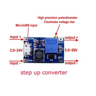 Mạch Tăng Áp Mini có Cổng Micro USB 2V lên 26Vdc 2A