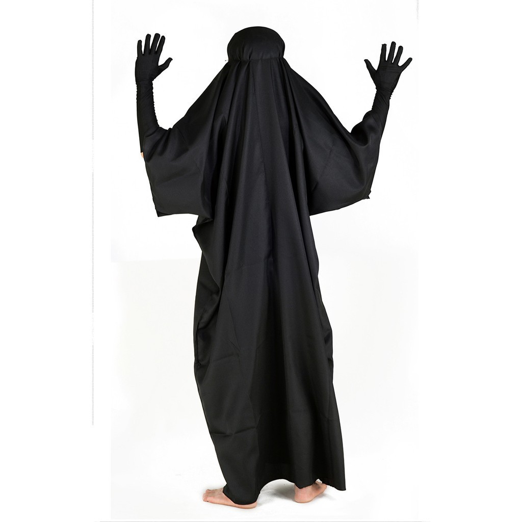 Set bộ  hóa trang  áo choàng đen  + mặt nạ vô diện mã QUA80 VALL IN ONE mã RUG22