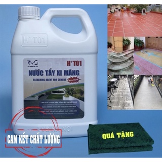 chất tẩy xi măng ht01 can 5 lít cực mạnh tặng 2 pes trà