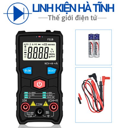 Đồng hồ vạn năng điện tử  FS1B độ chính xác cao chống cháy kích thước nhỏ gọn tiện lợi có đèn pin