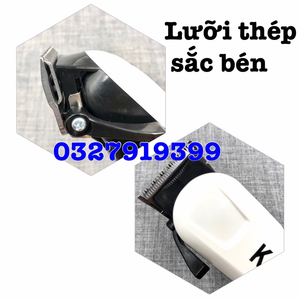 ✅Freeship✅ Tông đơ cắt tóc cao cấp KEMEI 809A - màn hình hiển thị pin