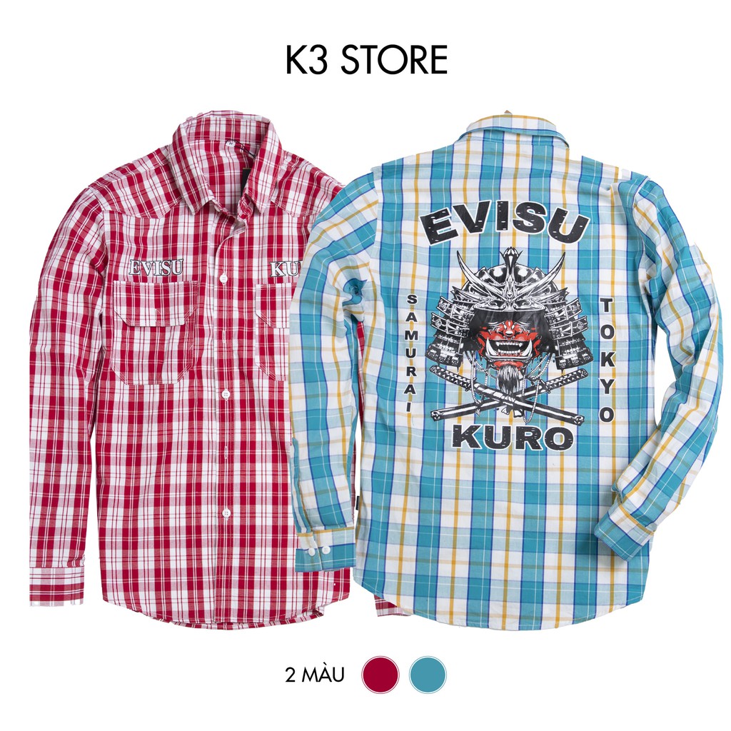 Áo sơ mi caro nam hình in tràm không bong tróc K3 STORE chất vãi kaki mềm hàng thiết kế full tem tag | BigBuy360 - bigbuy360.vn