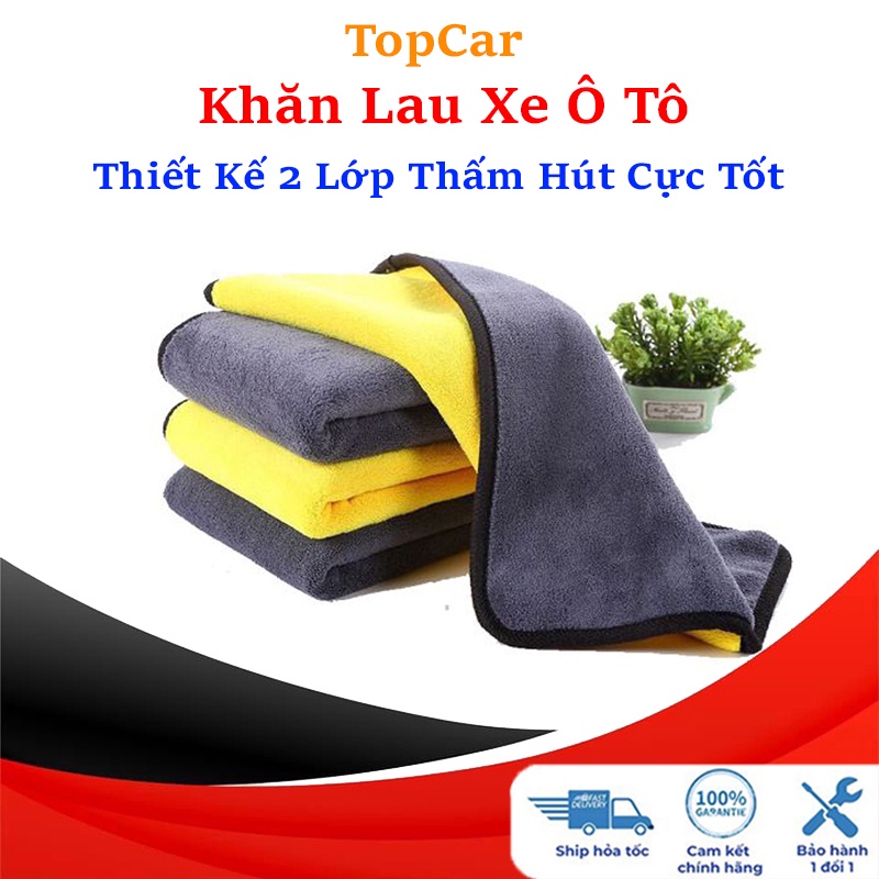 Khăn Lau Xe Ô Tô, Khăn Lau Xe Hơi - Khăn Lau Bếp Đa Năng Chuyên Dụng Cao Cấp - Khăn Lau Xe 2 Lớp ,Thấm Hút Nước Tốt