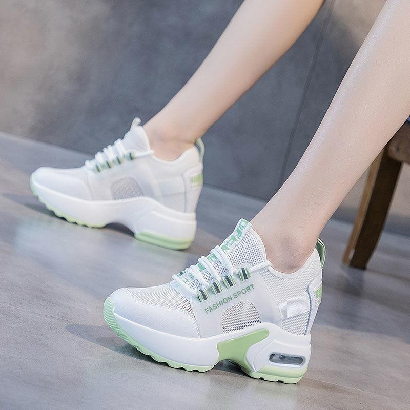 Giày Thể Thao Đế Dày Phối Lưới Thoáng Khí Phong Cách Mùa Hè 2022 Mới Cho Nữ