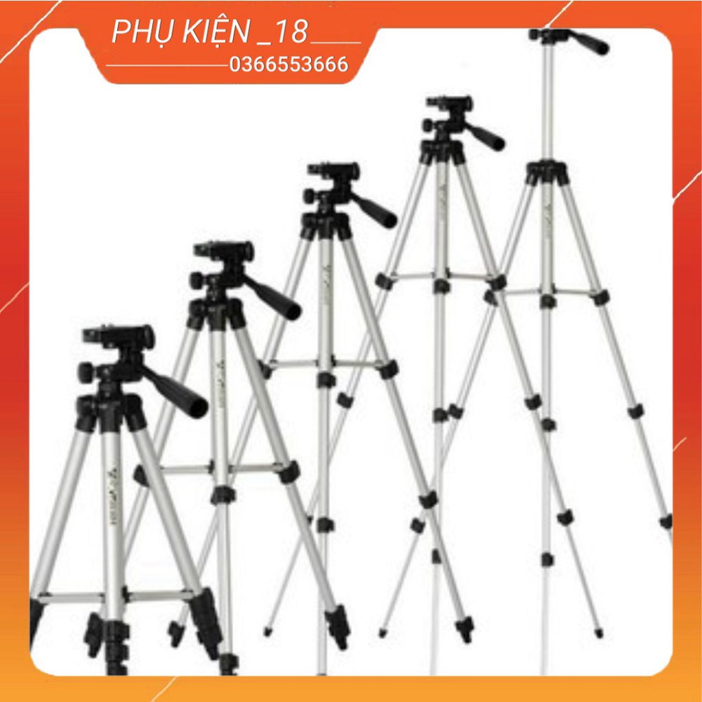 Gậy tripod 3 chân làm giá đỡ điện thoại ( mua 2 tặng 1 kệ đỡ mini)