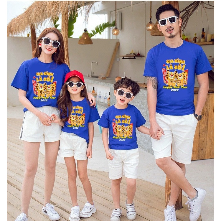 Áo gia đình tết gia đình là số 1 năm 2022, vải cotton cao cấp. Family store