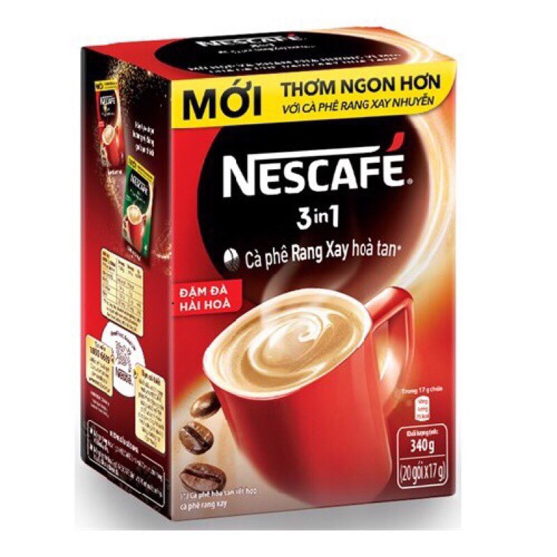 Cafe 3in1 - Cà phê rang xay hoà tan đậm đà ( 17g x 20g)