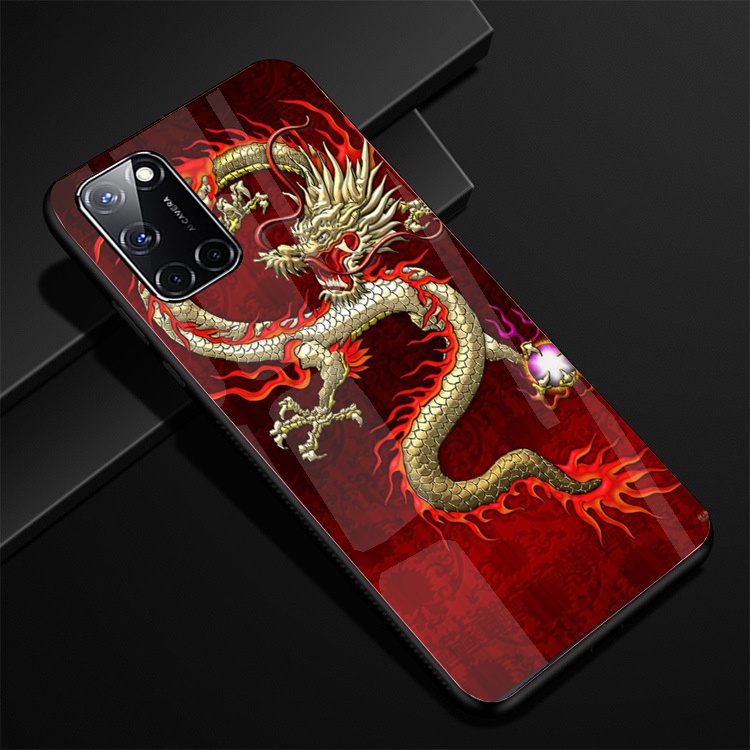 Ốp Lưng Kính OPPO A52, A92, A16 Hình in 3D sáng bóng cao cấp