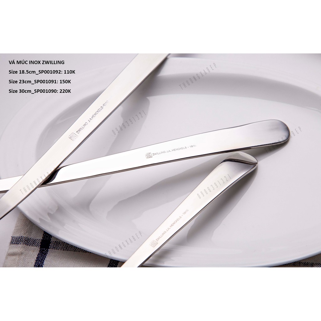 VÁ / MUÔI MÚC CANH ZWILLING CAO CẤP - INOX 18/10