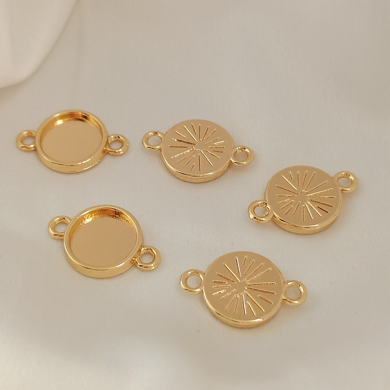 Khay Treo Nhẫn Bằng Đồng 14K Màu Vàng Kim Kèm Khay Để Đá Quý