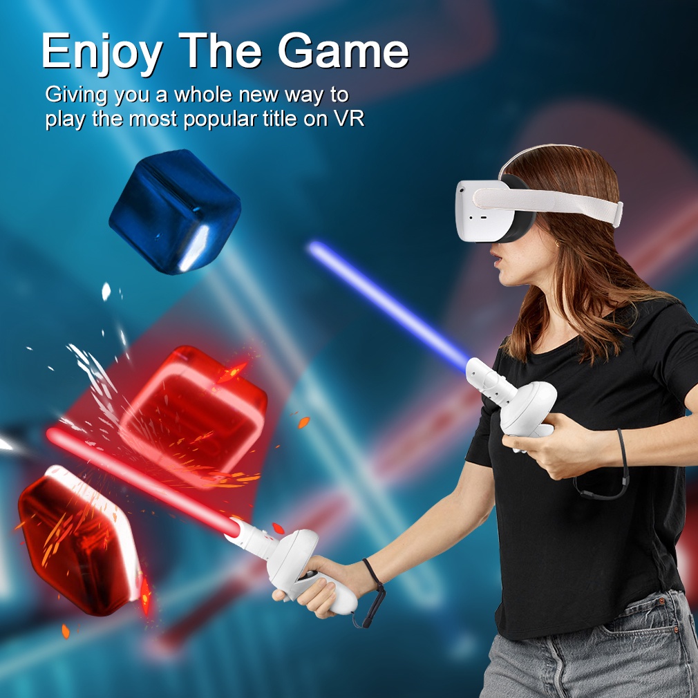 Tay Cầm Chơi Game Thực Tế Ảo Cho Oculus Quest 2 Lightsaber VR Oculus Quest2