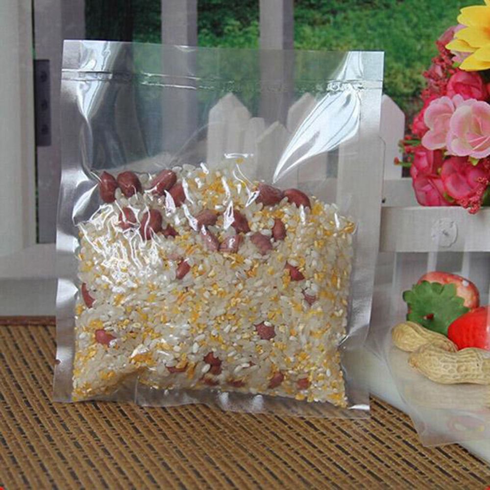 ❤LANSEL❤ 100PCS Hot Heat Seal Cheap Foil Bags Vacuum Pouches Portable New Transparent High Quality Food Storage