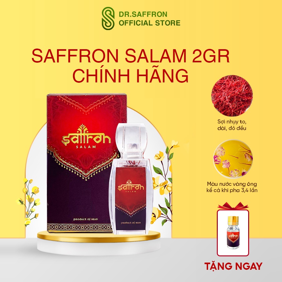 Nhụy Hoa Nghệ Tây SAFFRON SALAM hộp 2Gr [Date 03/2023]