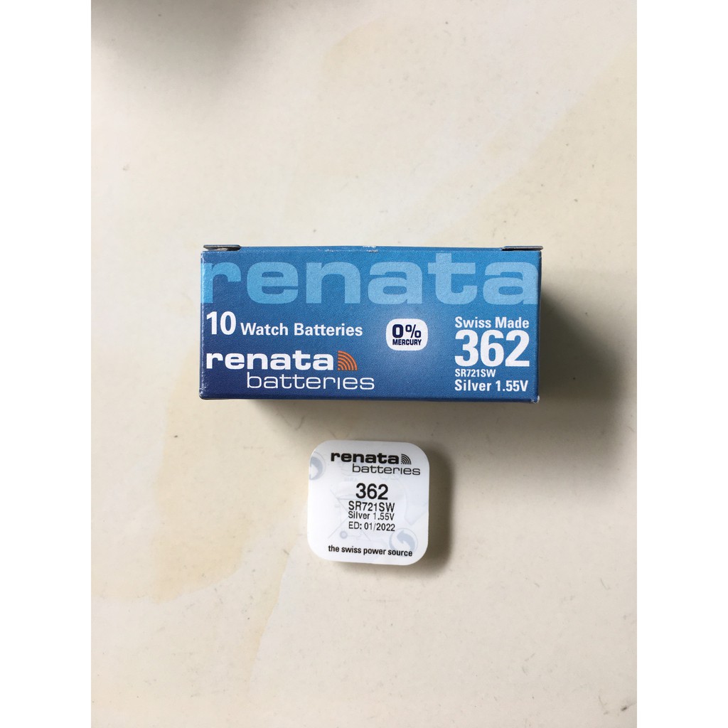 Hộp pin Renata SR721SW AG11 G11 LR721 362 SR721 162 Thuỵ Sĩ