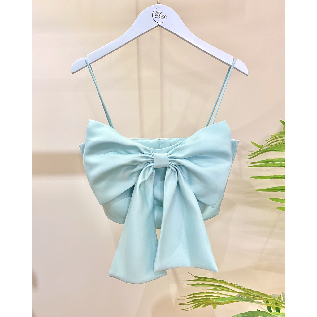 Áo Cup Ngực Thắt Nơ - Áo 2 Dây Lụa Hàng Thiết Kế 5 Màu