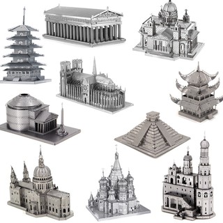 Đồ chơi lắp ghép mô hình thép 3D công trình đền chùa