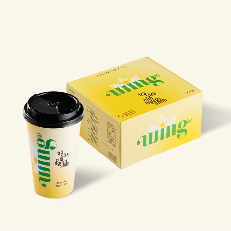 [Mã GROXUAN1 giảm 8% đơn 150K] Trà Nhài Sữa Trân Châu Trắng Wings đóng hộp 5 set (Tự pha tại nhà theo hướng dẫn) | BigBuy360 - bigbuy360.vn