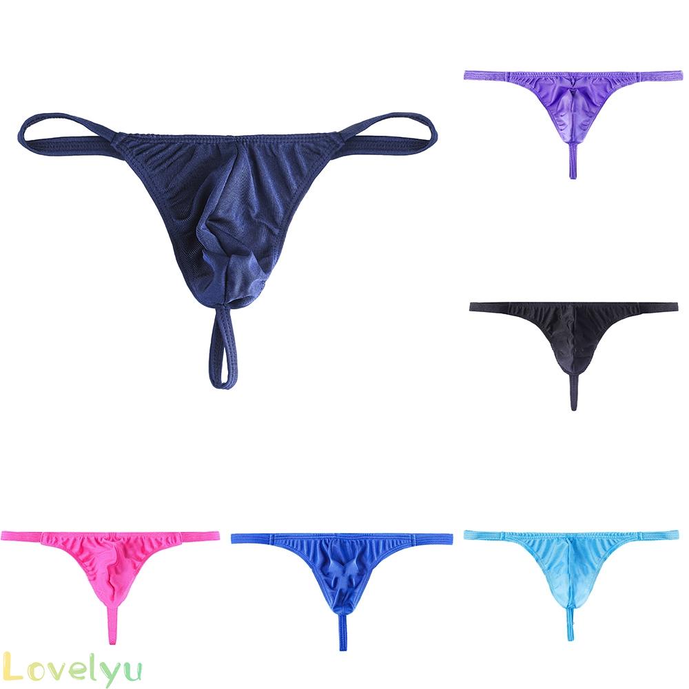 &lt;READY STOCK&gt;Sexy Men G-string Thong Underwear Briefs T-back Micro Erotic Lingerie Underwear high quality100% brand new！