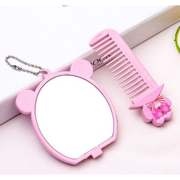 Bộ gương lược hình thú cute