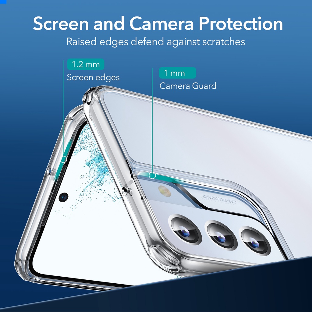 Ốp điện thoại ESR trong suốt kèm giá đỡ kim loại cho Samsung S22 Ultra Galaxy S22 Ultra Plus Samsung S22