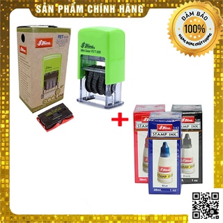Combo dấu ngày tháng năm shiny pet 300 và mực shiny si