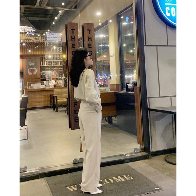 Quần tây suông 2 nút