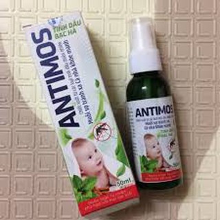 Xịt chống muỗi antimos an toàn cho bé chai 50ml