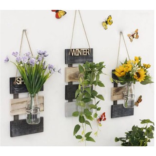 Lọ hoa treo tường sáng tạo trang trí gia đình không gian quán