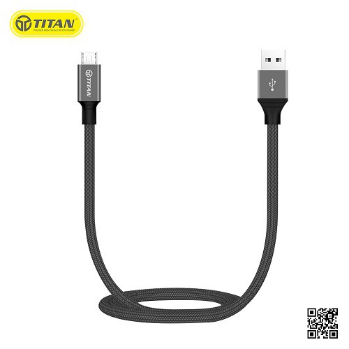 Cáp dù Micro USB Độ Dài 2m TITAN CA29 - Hàng Chính Hãng