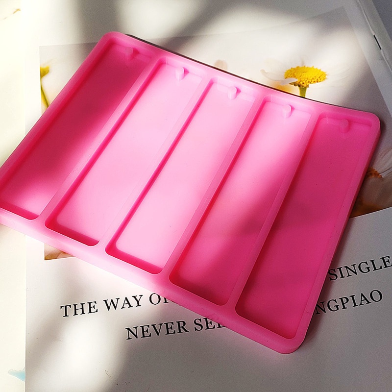 Khuôn Silicone Hình Chữ Nhật Làm Thẻ Đánh Dấu Sách Resin Epoxy DIY