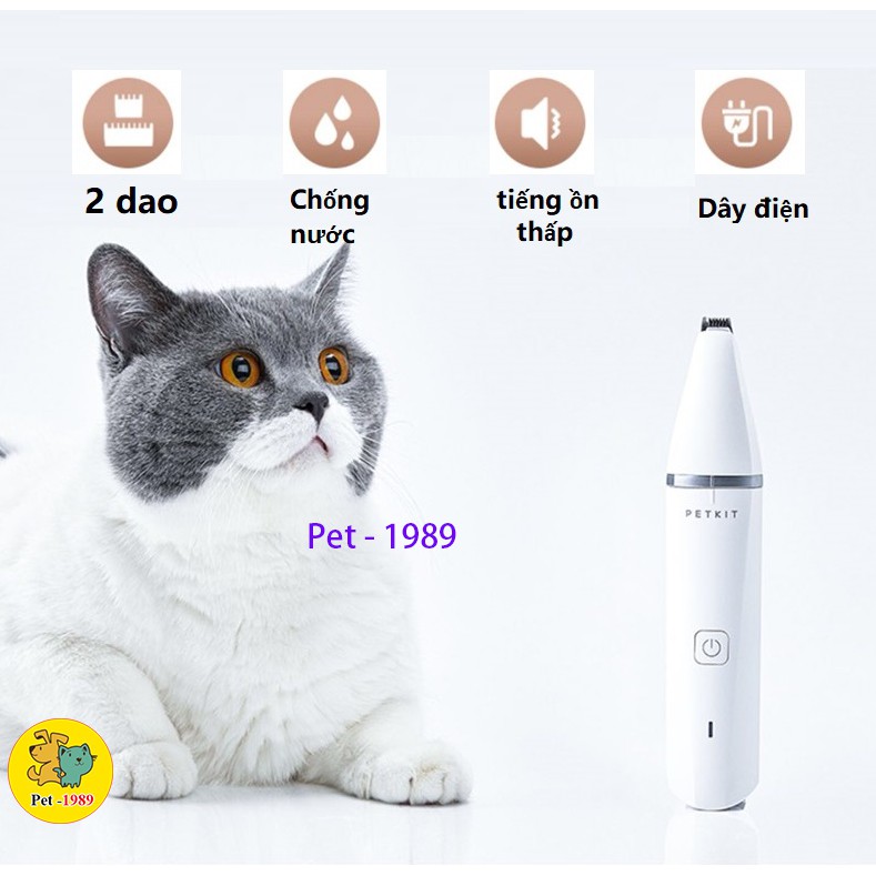 Tông đơ Petkit 2 in 1 vừa cạo tỉa lông vừa cạo bàn - Lida Pet Shop