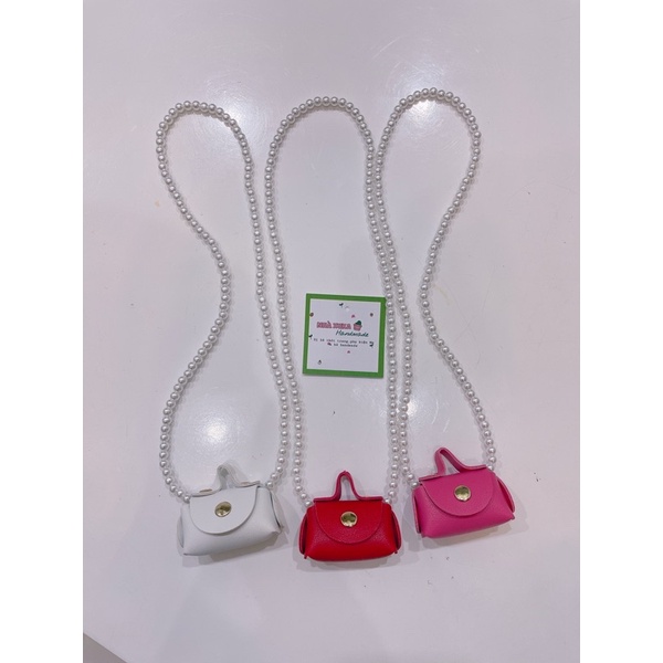 Túi đeo mini,túi đựng tỏi cho bé gái,DÂY CHUỖi k bay màu.