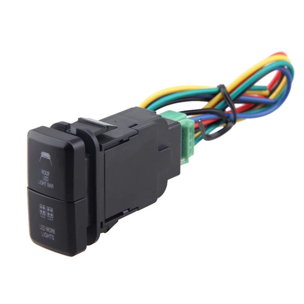 Nút Công Tắc Đèn LED 12V Cho Xe Hơi Toyota Prado Reiz Hilux Landcruiser