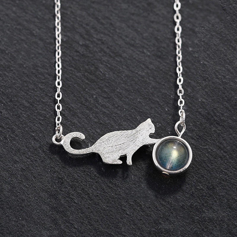 Vòng cổ Mặt Đá Mặt Trăng Dễ Thương Cho Thú Cưng