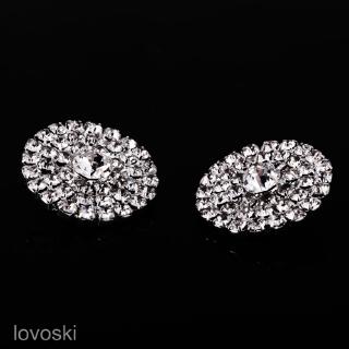 Bộ 5 nút áo tròn 21mm đính đá lấp lánh