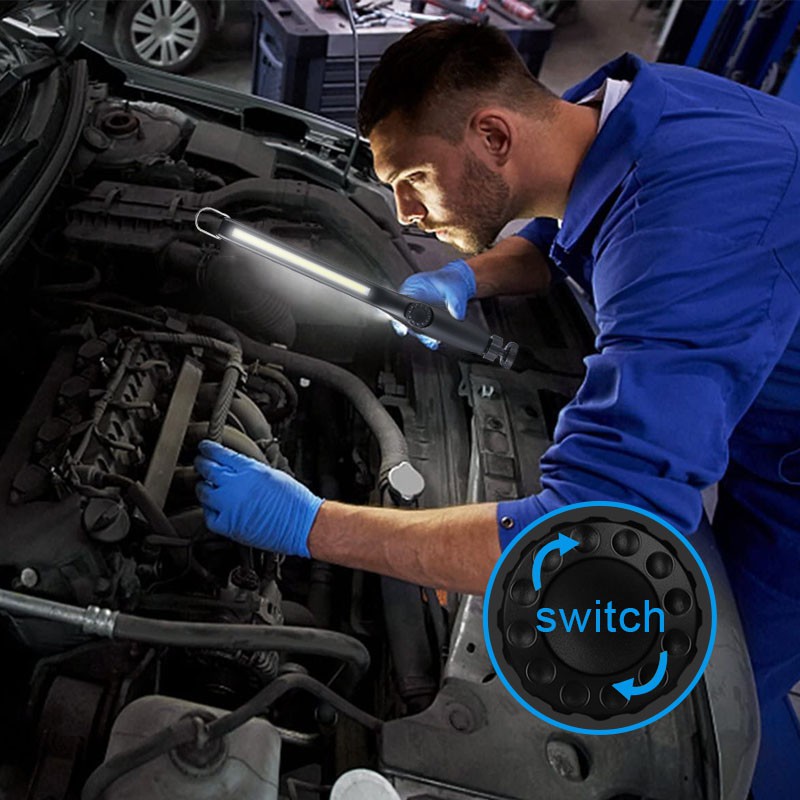 Đèn LED Nam Châm Di Động 360 Độ Có Thể Sạc Lại Bằng Cổng USB Dùng Được Trong Xe Hơi