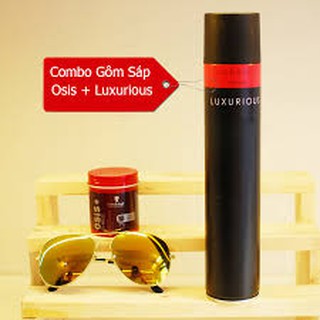 Combo Sáp vuốt tóc Osis và Gôm Luxurious