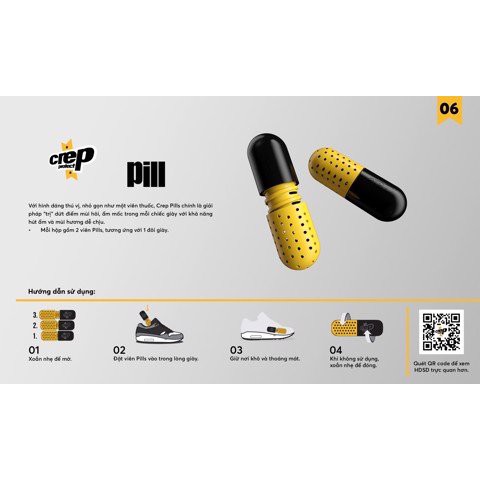 CREP PROTECT PILL || VIÊN KHỬ MÙI - RAINBUSHOP