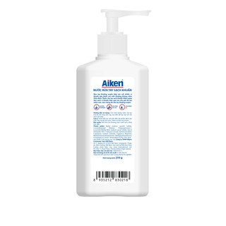 Nước Rửa Tay Sạch Khuẩn Aiken 250g