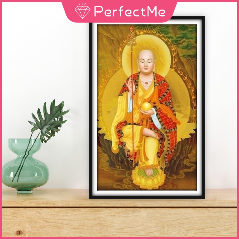 Tranh Đính Đá 5D Tự Làm Hình Phật 30×40cm Trang Trí Nhà Cửa