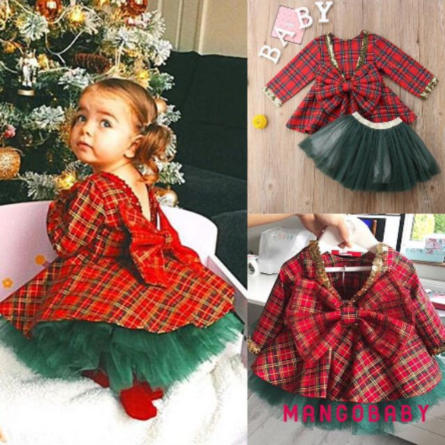 Đầm noel cho bé size 12-15kg