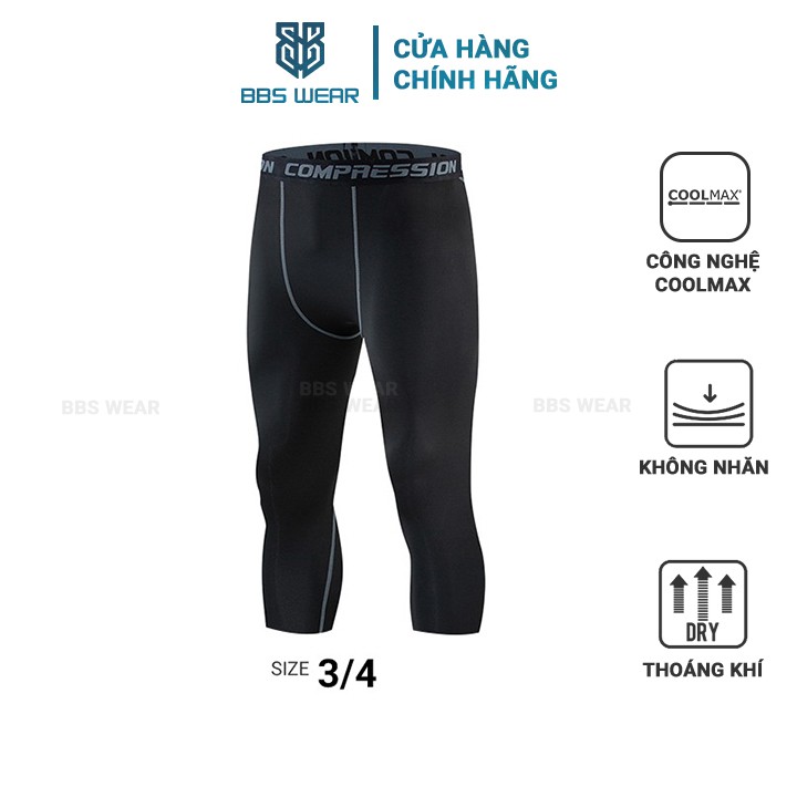 [ HÀNG ĐẸP ] Quần Legging giữ nhiệt nam - co giãn không giới hạn - kết hợp tập gym - chơi thể thao ngày hè - PRO COMBAT