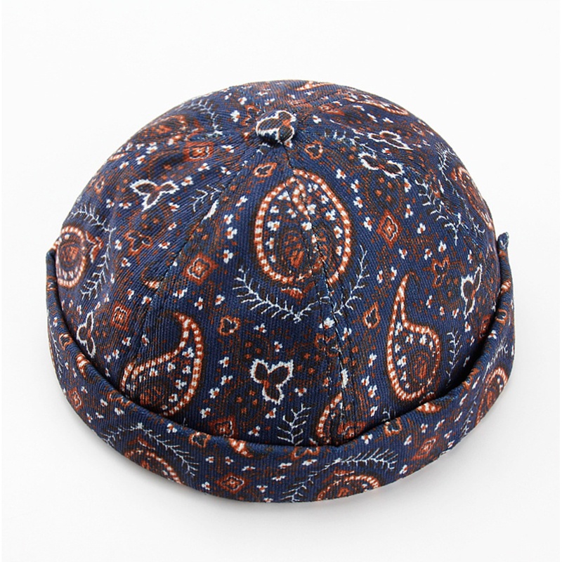 Mũ Beanie Không Vành Họa Tiết Paisley Phong Cách Hip Hop Cổ Điển Cho Nam Và Nữ