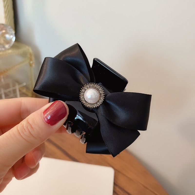 Kẹp càng cua gắn nơ đính charm dễ thương K12