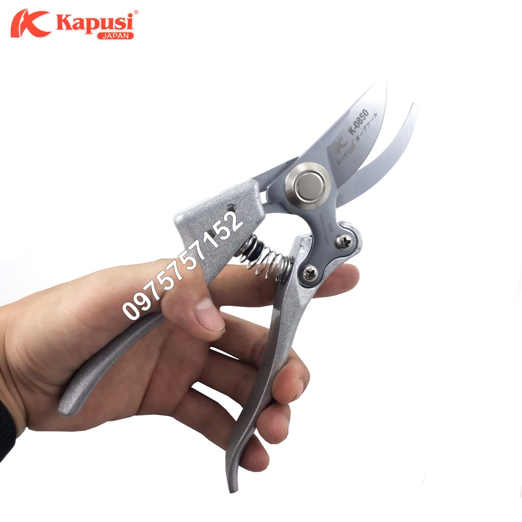 Bộ Cưa gỗ đa năng gấp gọn và Kéo cắt cành Nhật Kapusi Japan lưỡi thép SK-5 siêu bền siêu sắc lưỡi cưa 3D tăng độ sắc bén